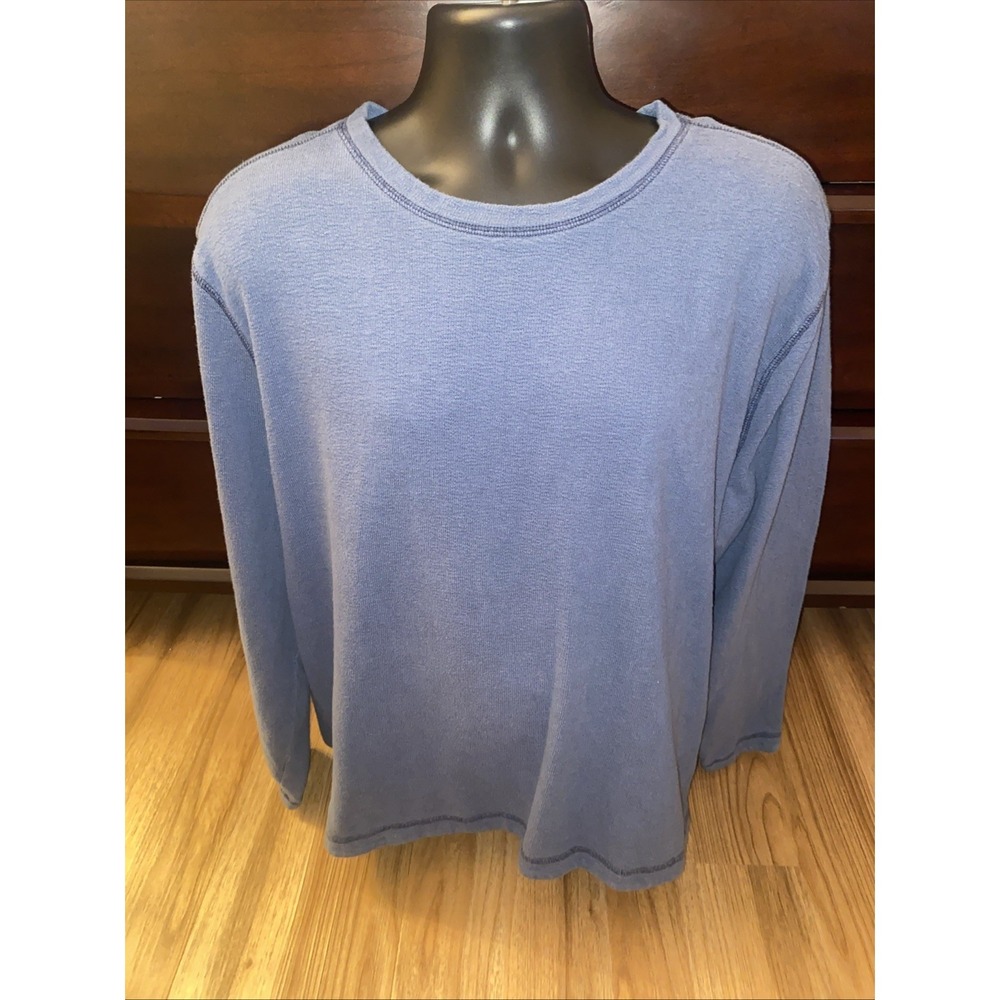 Carbon 2 Cobalt Mens Sweatshirt Large Blue Long Sleeve Crew Neck Pullover